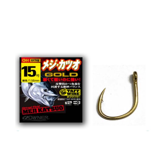 Εικόνα της Αγκίστρια Owner 16540 Taff Wire Katsuo Gold