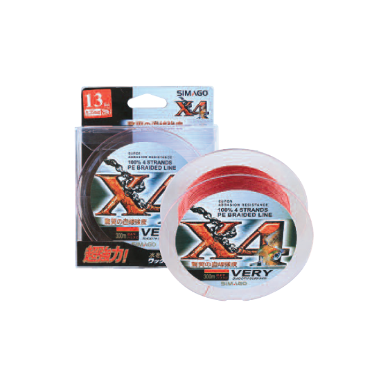 Εικόνα της Νήμα Simago X4 Red 300m