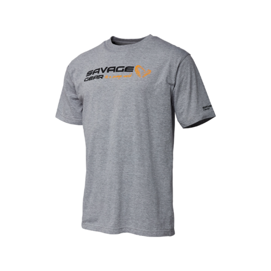 Εικόνα της Signature Logo T-Shirt Grey Melange #L