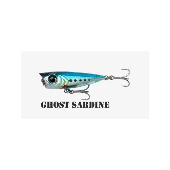 Εικόνα της 3D Minnow Popper 4,3cm 4gr F Ghost Sardine