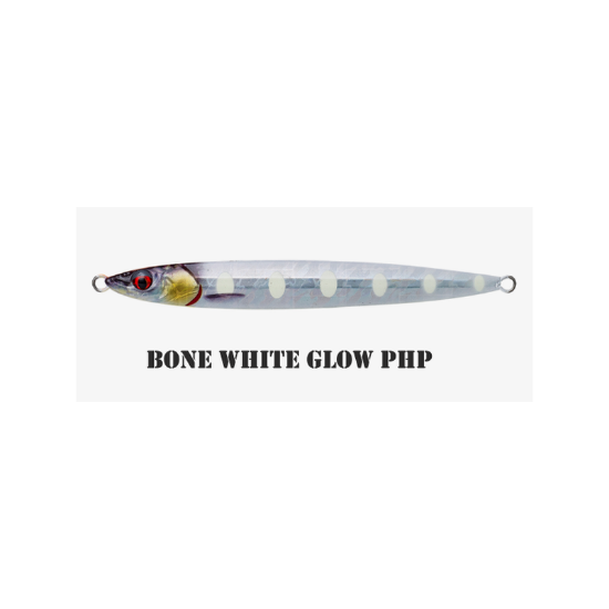 Εικόνα της 3d Slim Jig Minnow 80gr #Bone White Glow Php