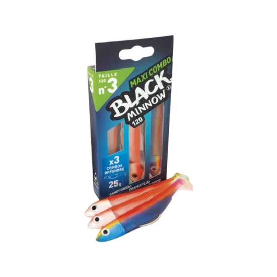 Εικόνα της Σιλικόνη Fiiish Black Minnow Maxi Combo No3