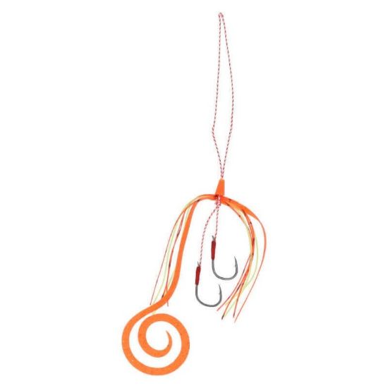 Εικόνα της Tairabas Pair Hook Set Curly No6 #Orange Gold