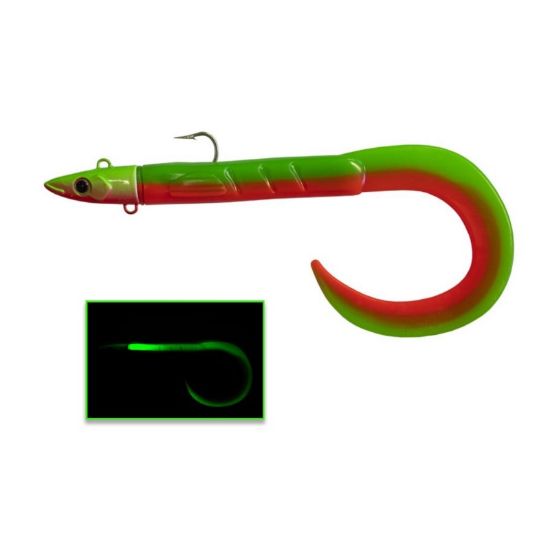 Εικόνα της Σιλικόνη Soul Lures Snipe Eel Combo #16 Luminous Green Red