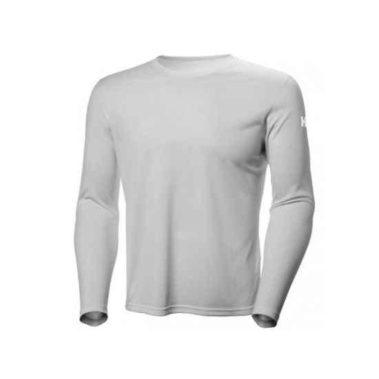 Εικόνα της Μπλουζάκι Μακρυμάνικο Uv ProTechtion Helly Hansen Tech Crew Light Grey
