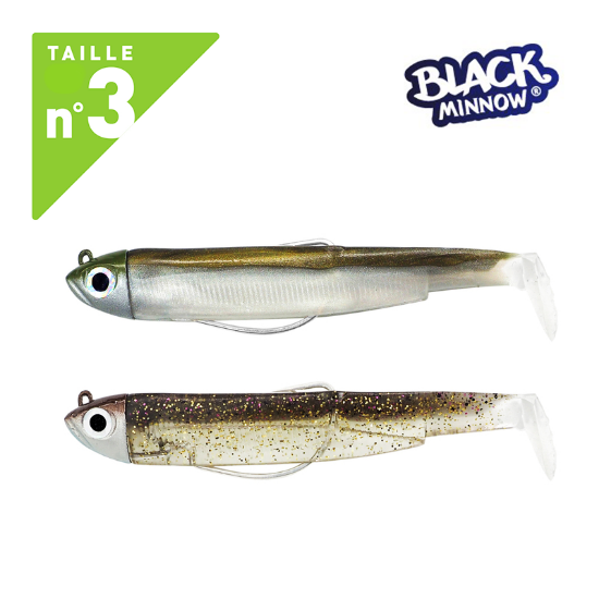 Εικόνα της Σιλικόνη Fiiish Black Minnow Double Combo No3