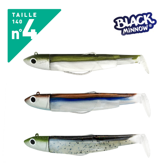 Εικόνα της Σιλικόνη Fiiish Black Minnow Maxi Combo No4