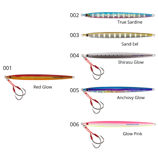 Εικόνα της Πλάνος Mustad Mezashi Slim Jig 60gr