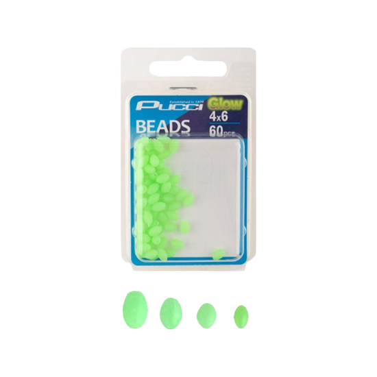 Εικόνα της Χάντρες Pucci Green Egg Glow Beads