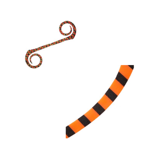 Εικόνα της Redback Custom Tie Strong Wave Curly #05 Orange Zebra