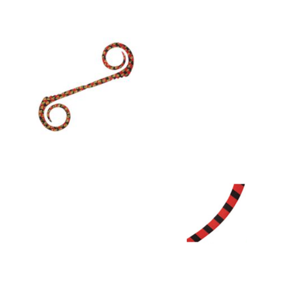 Εικόνα της Redback Custom Tie Strong Wave Curly #06 Red Zebra