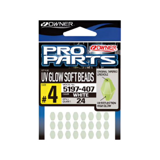 Εικόνα της Xάντρες Owner Soft Glow Beads White