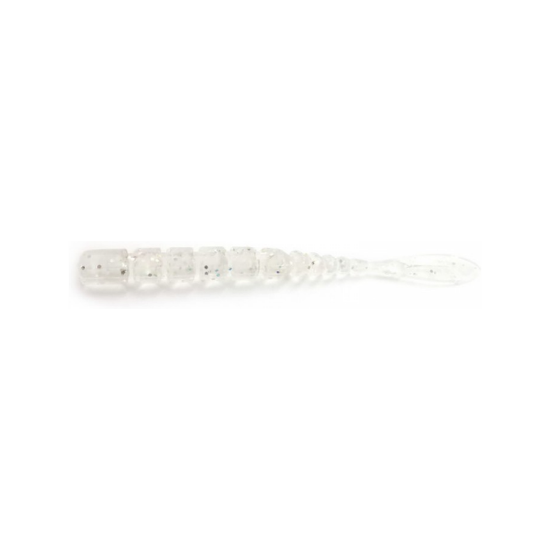 Εικόνα της Aji Worm Fla-Fla 2" Clear Rainbow Glitter #001
