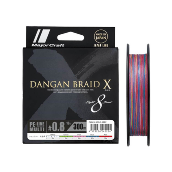 Εικόνα της Dangan Braid X 8 Multicolor 300m 4 pe